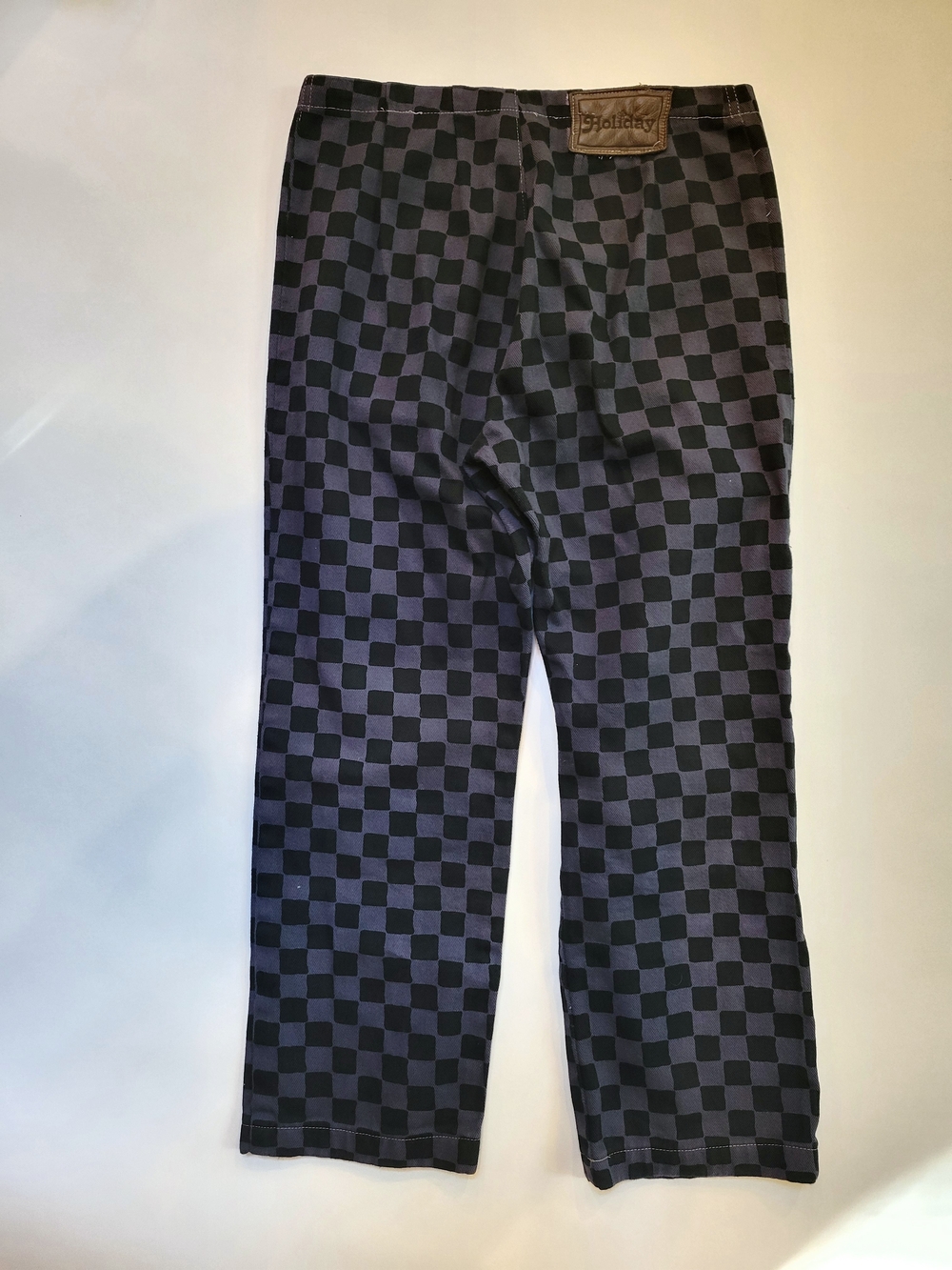 Holiday By Emma Mulholland - Kokomo Pant- Sz S- Custom Navy/ Black Checker Pant - Picture 3 of 9